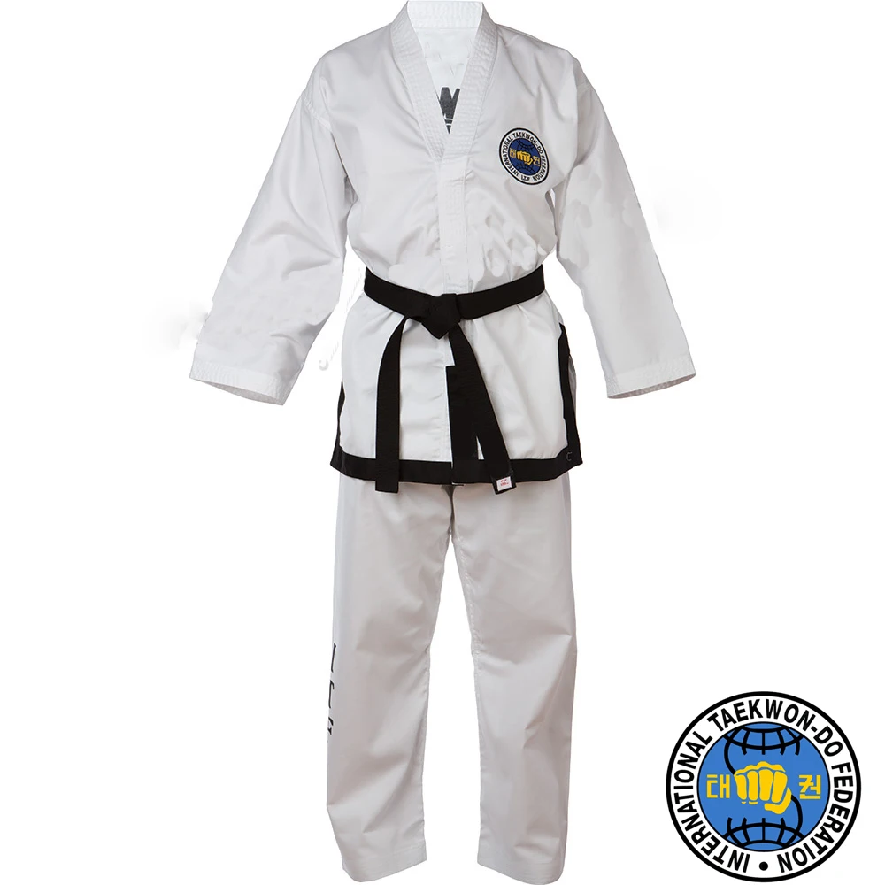 ITF White Twilled Taekwondo Uniform for Kids
