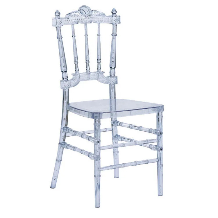 Wholesale High Quality PC Resin Acrylic Chiavari Clear Wedding Chair Malaysia For Hotel