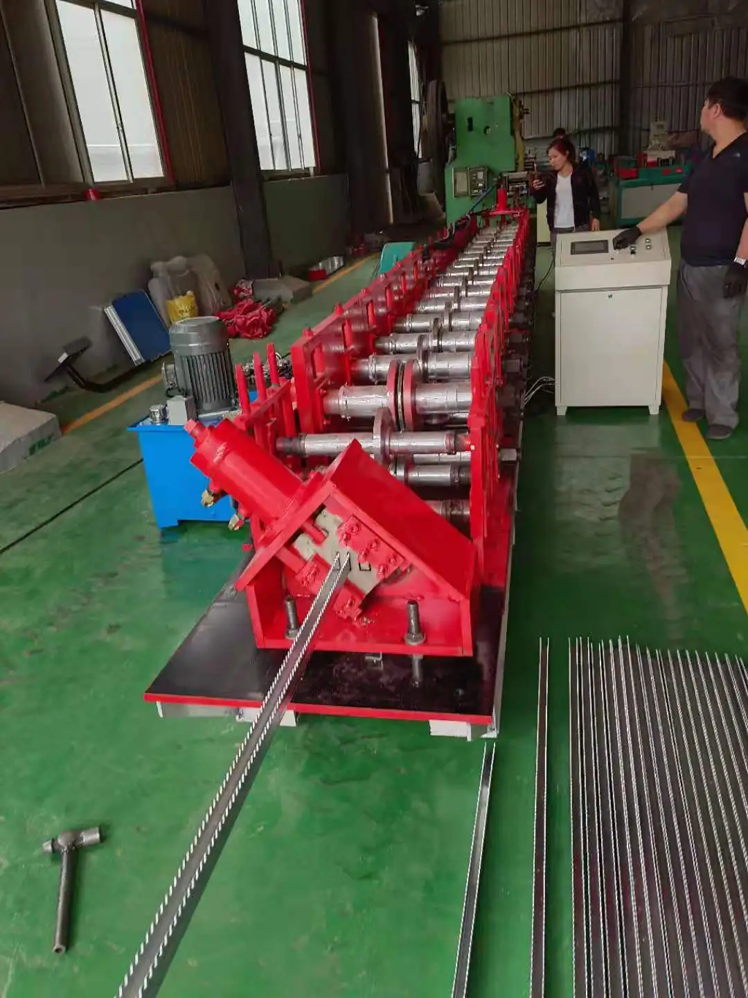 Green House Rack And Pinion Roll Forming Machine Automatic Pinion And Rack Forming Machine