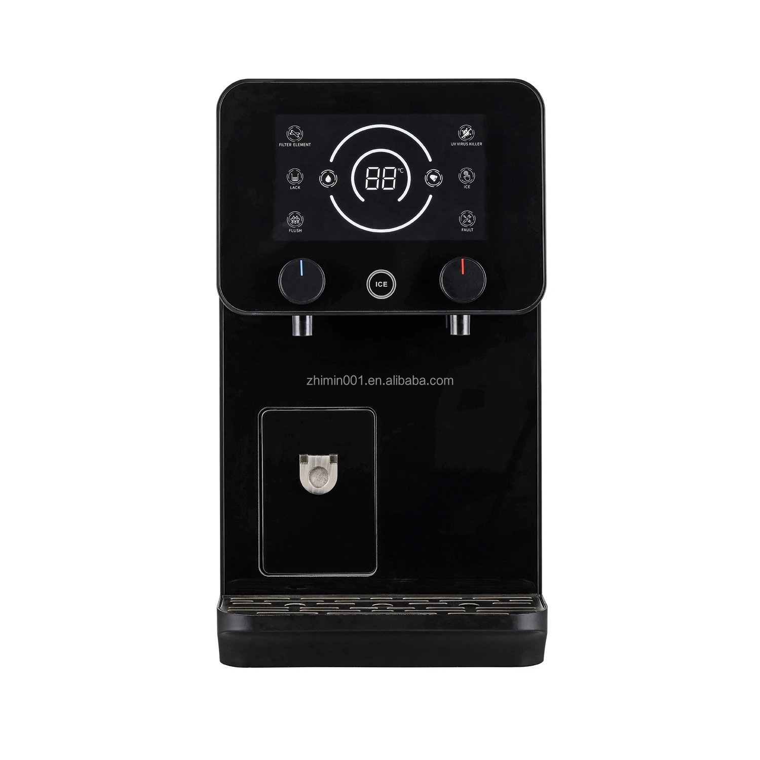 LCD display hot and cold filter water cooler YLRS-B43 desktop pipeline water dispenser