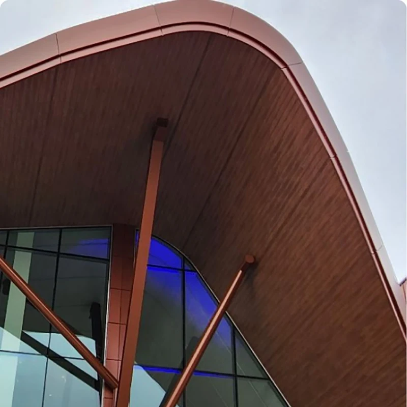 Wooden Alucobond Aluminum Perforated Wall Cladding Panel