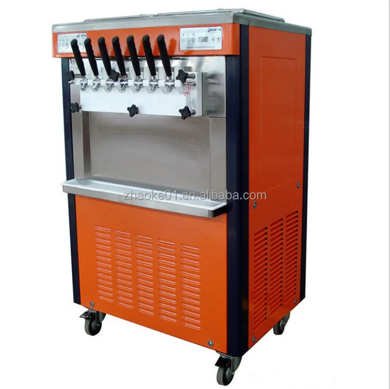 Floor Standing seven Flavors donper soft serve ice cream machine commercial ice cream machine maker