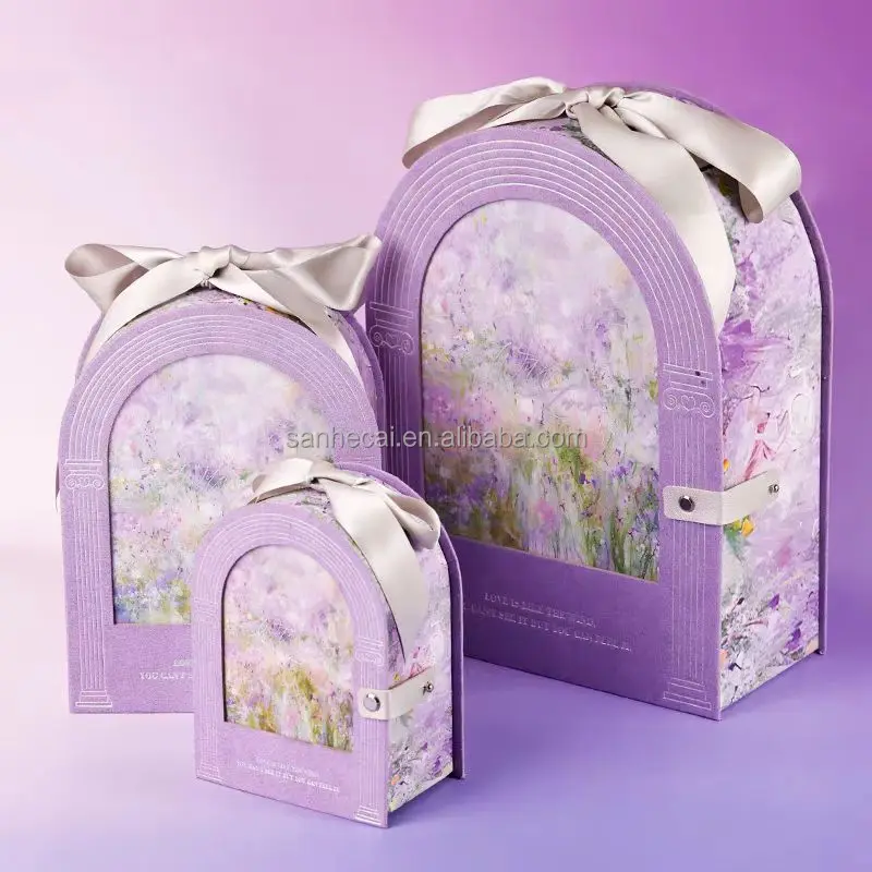 Dream Home Gifts Specialty Corrugated Wrapping Set Perfume Cosmetics Includes Ribbon Decoration Jewelry Wig Packaging Wedding