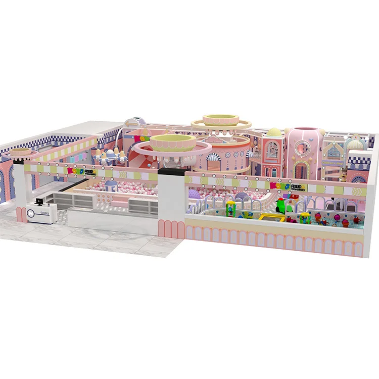 Children Electric Games Interactive Wall Indoor Playground Ship Castle Nature Theme