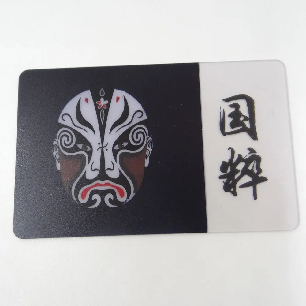 Прозрачная прозрачная визитная карточка из ПВХ с матовым/глянцевым покрытием