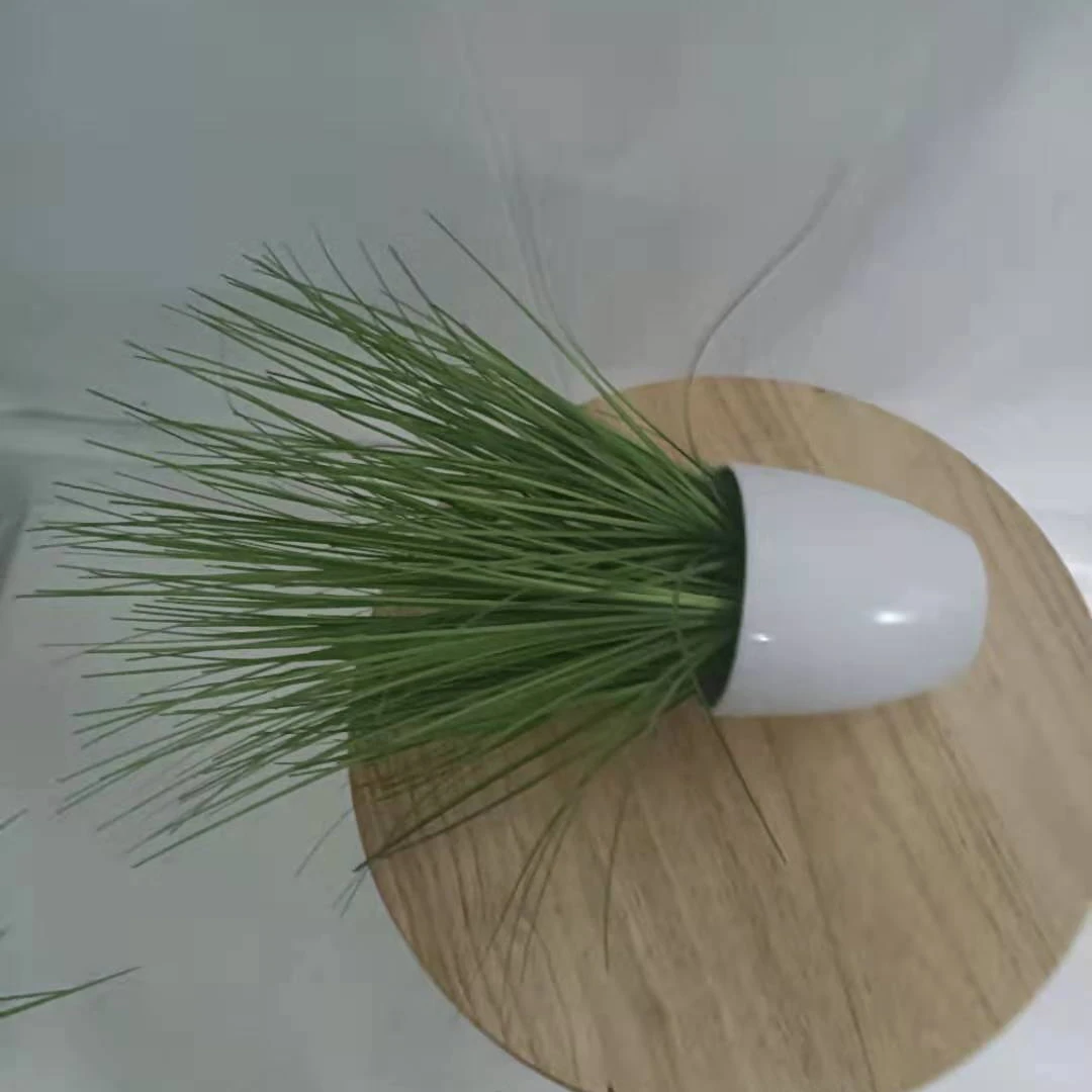 Nordic rattan looking cement concrete flower vase pots succlent green planters