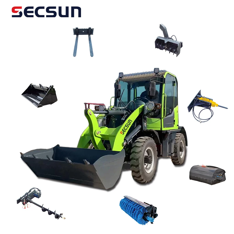 Колесный погрузчик SENSUN на батарейках 4WD 2 тонны 3 5 тонн Электрический колесный для продажи