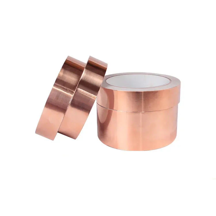 50M Adhesive EMI Shielding Heat Resistant Repair Tape Anti-static Repair Tape Single Sided Conductive Copper Foil Tape