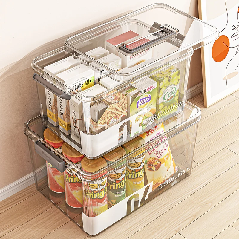 Customizable Storage Box Transparent Sundries Toy  Large Organizing Bin