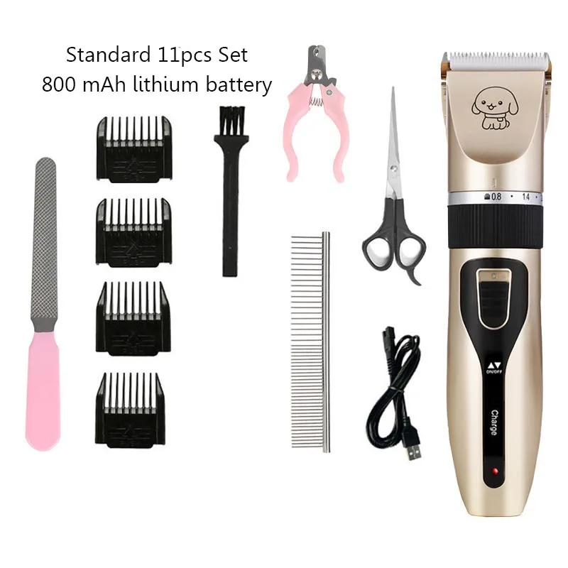 Professional Grooming Kit Upgraded Blades Dogs Cleaning Trimmer Machine Electrical Cats Hair Clipper Razor Pet Hair Cutter