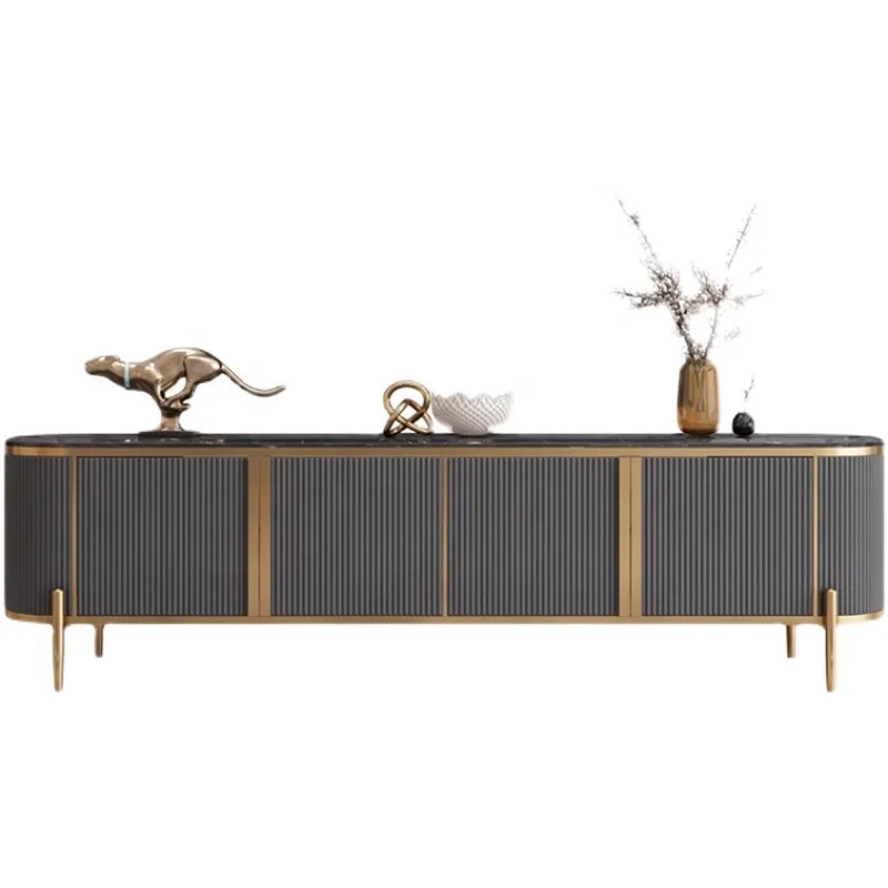 Hot selling design  living room home furniture modern luxury wall white or grey MDF tv stand and coffee table set