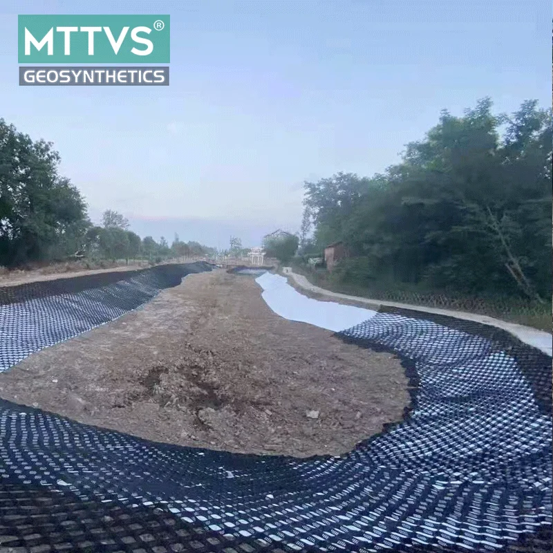 Защита склона дорожной дорожки, HDPE сотовая дорожка, пластиковый гравийный Стабилизатор geocell