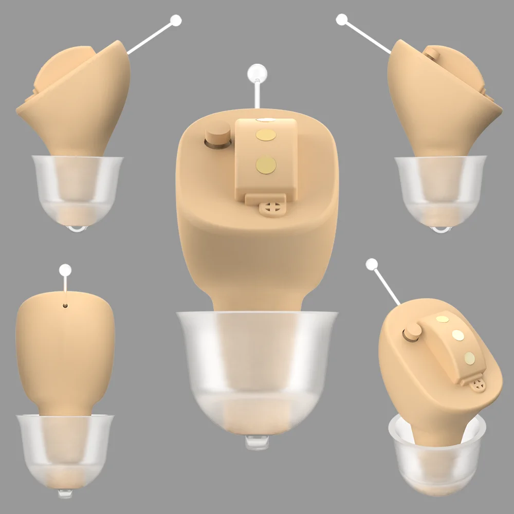 America hot sell full digital rechargeable invisible ITE hearing aid dropshipping