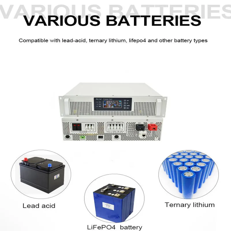 5KW rack type hybrid inverter 5000W 24V/48V/96V 100A Mppt hybrid solar inverter AC 110V 220V Output