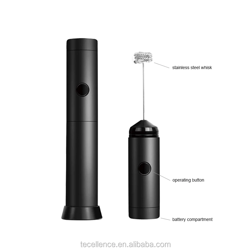 Wholesale Portable Handheld Battery Powered Electric Milk Frother for Coffee