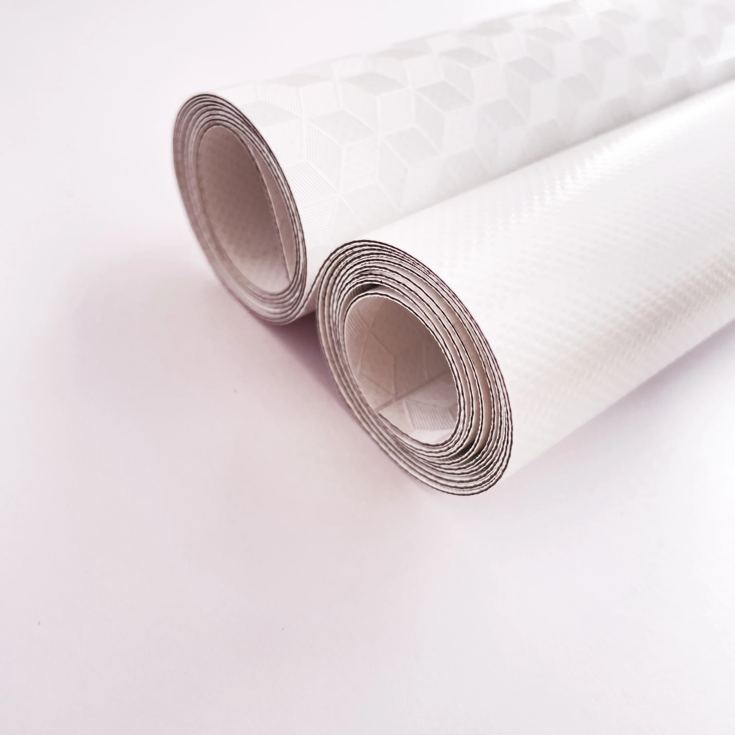 White  850g/m2 1000*1000D 23*23  blockout and double lacquered 100% polyester  3D pvc coated fabric  for shades
