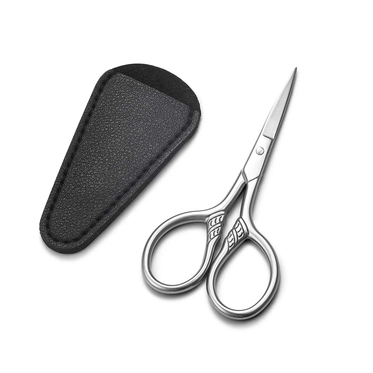 Stainless Steel Multi-Purpose Vintage Small Precision Scissors  With PU Sheath