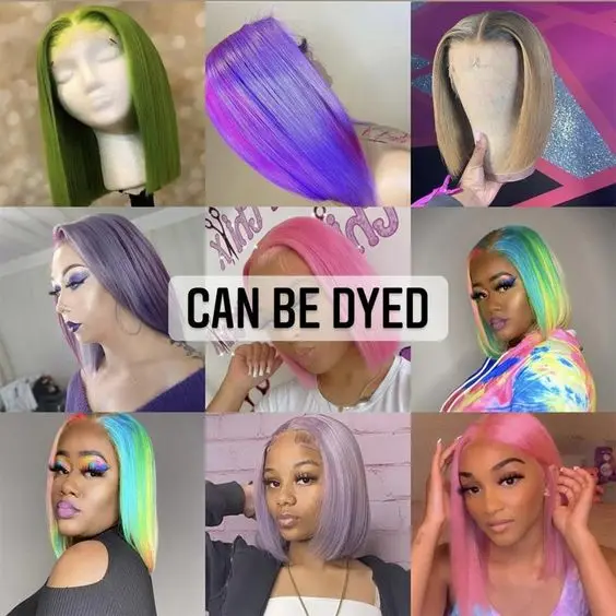 Free sample bone straight short human hair lace bob wigs for wholesale vendor,13x4 / 4x4 closure bob wig for black women