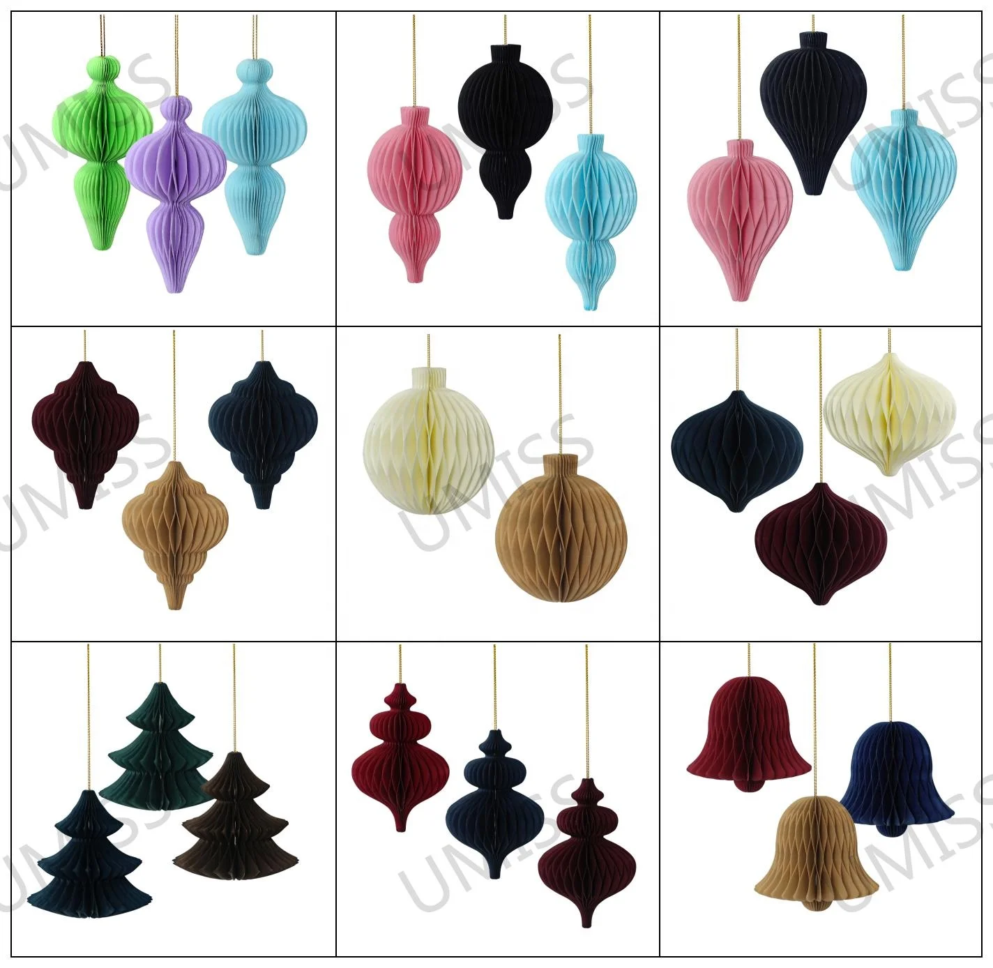 Umiss Nordic Christmas Ornaments with Magnet for Christmas Decorations Home OEM