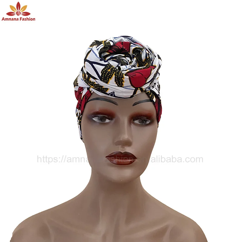 Factory direct supply headwrap african women wax print head wrap The most competitive price