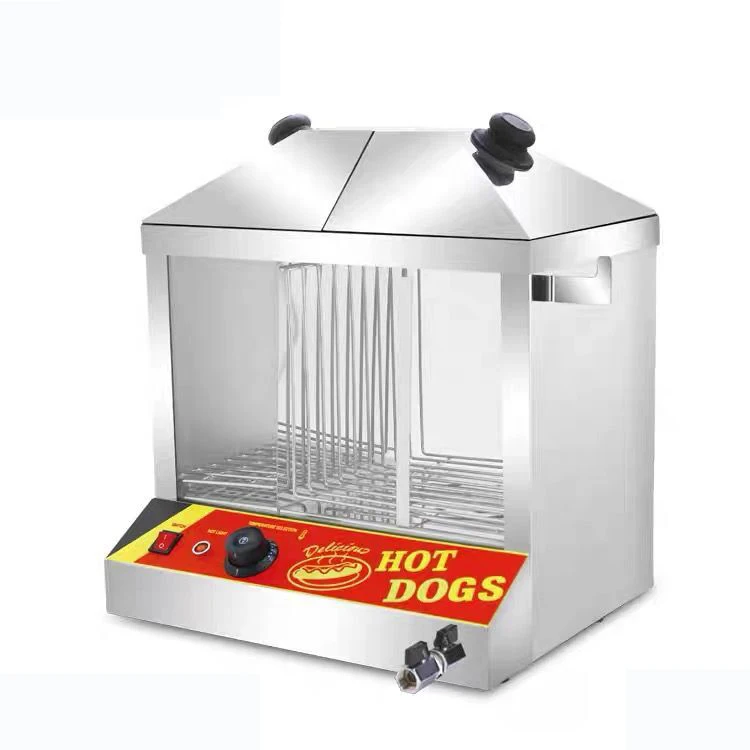 Electric Hot dog Machine Sausage Baking Machine Commercial Sausage Maker Automatic Mini Dual Control Temperature