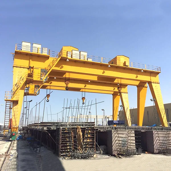 Aluminum double girder garage gantry crane 20 ton 30 t 45 ton with electric trolley