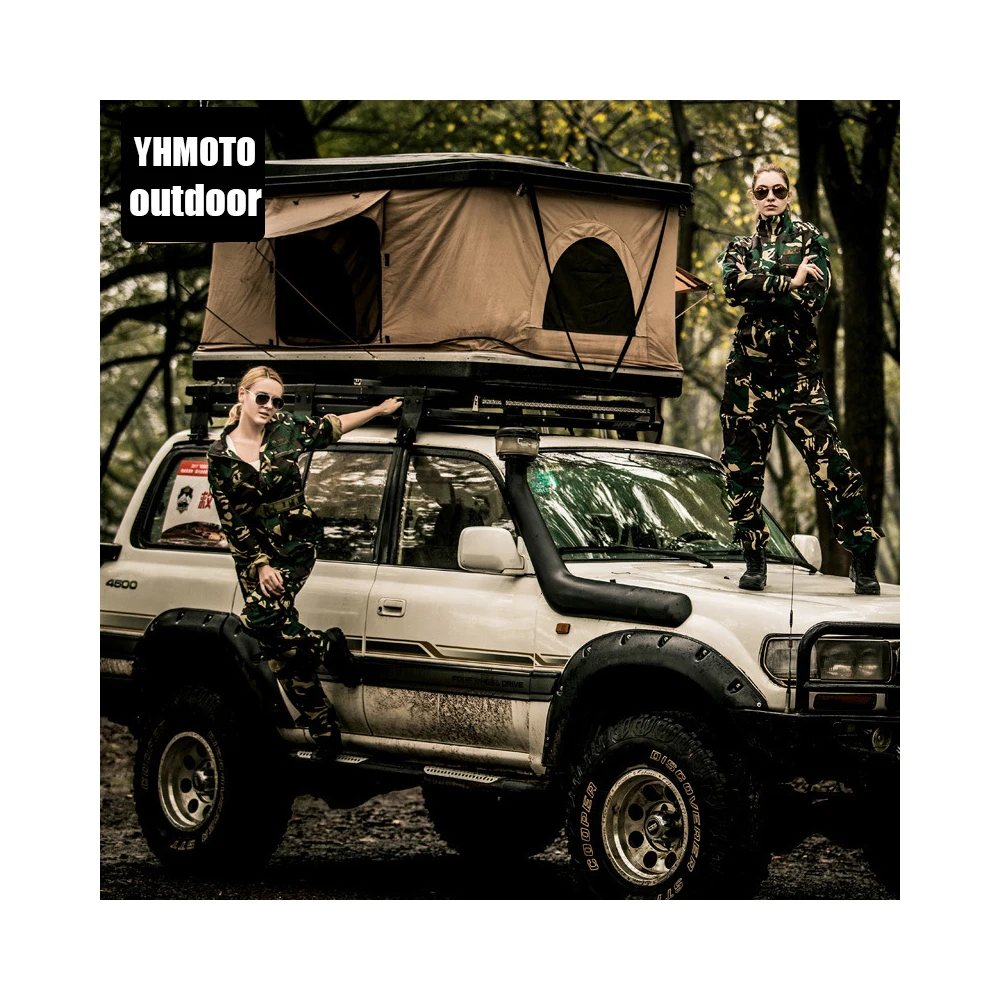 2-3 Person ABS Hard Shell Car Roof Box Top Roof Tent  For BMW Benz Audi Honda Jeep