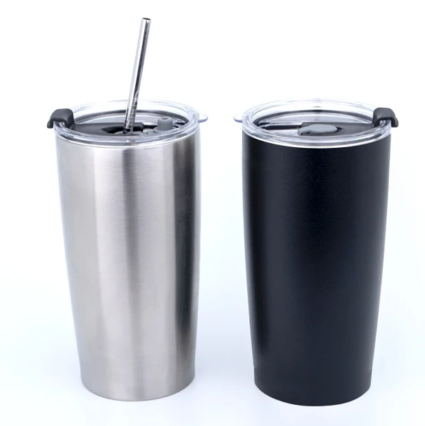 Double Wall Vacuum Insulated Travel Drinking Cup, Stainless Steel Vacuum Thermal Insulated Travel Mug