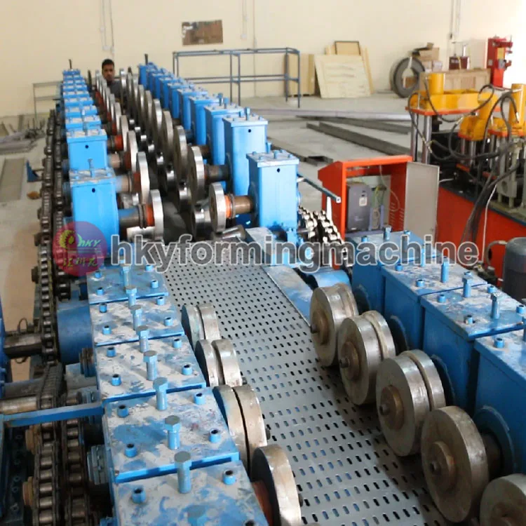 New 2023 Automatic aluminum stainless steel metal electrical perforated Cable tray ladder punching roll forming making machine