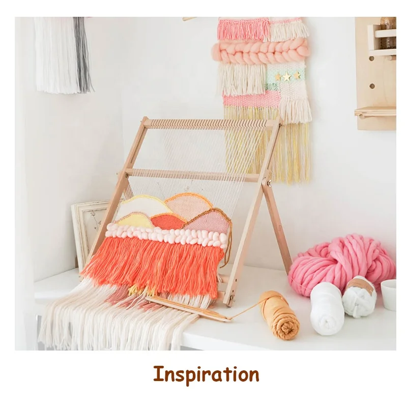 
Handmade Craft Weaving Kit Crochet Knitting Tool Wooden Tool DIY Hobby Craft Weaving Loom Kit 
