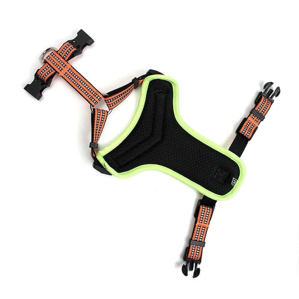 Portable Y-Shaped Reflective Vest for Dogs, Breathable Lightweight Safety Jacket with Adjustable Buckles and Reflective Strips