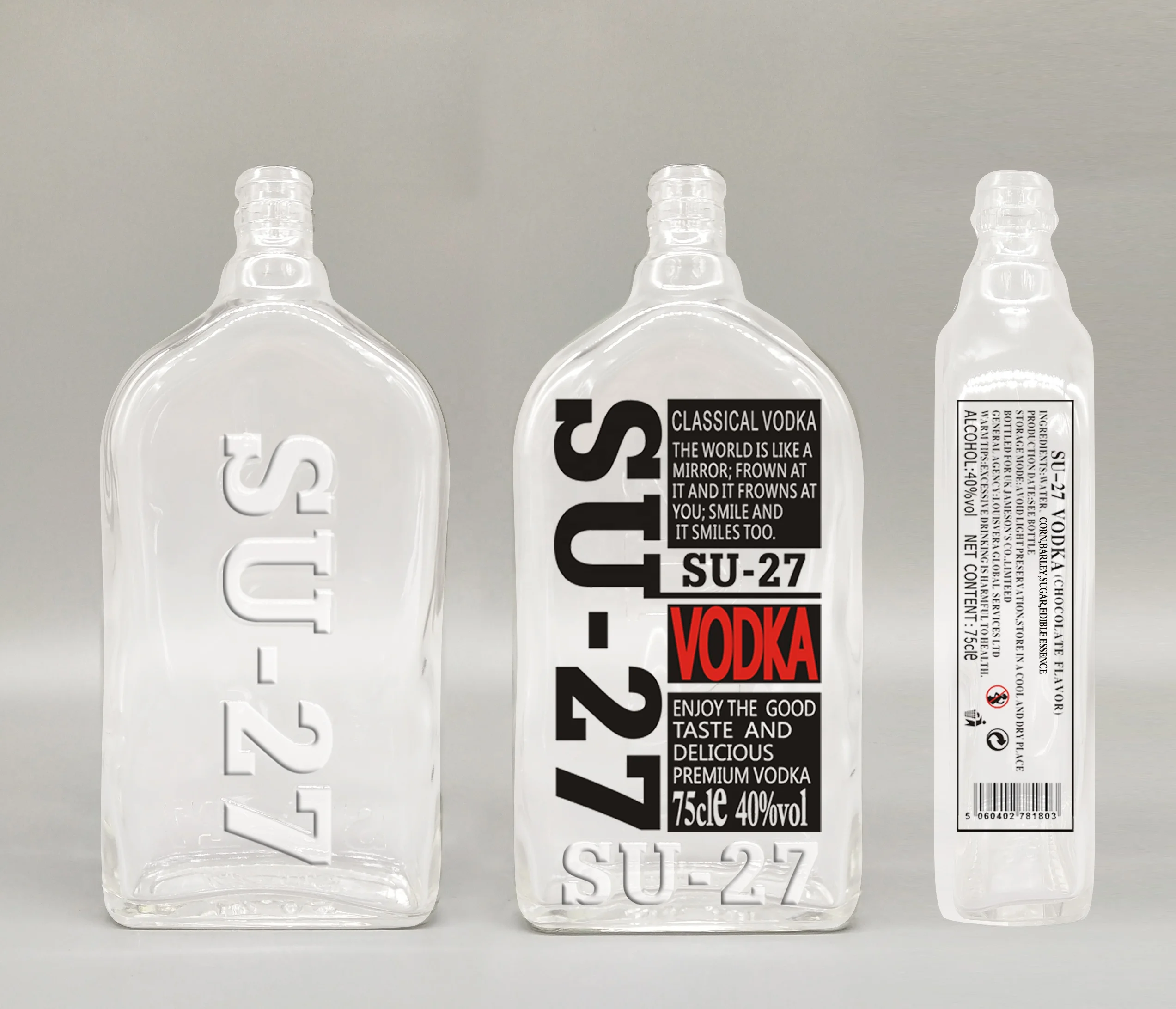 500ml SU-27 Vodka natural raw material premium vodka wholesale factory price