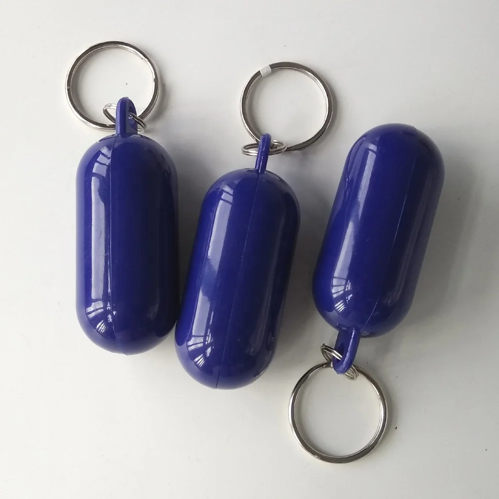 
plastic capsule shape floater key chain floating keychain 