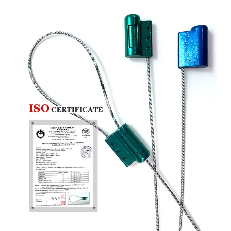 DX221C Cable security seal tamper proof adjustable cable seal customs steel body cable seals