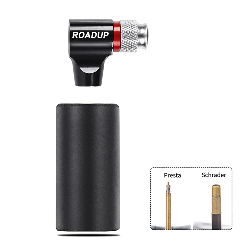 Wholesale bike carbon dioxide pump CO2 button inflatable beauty mouth universal portable bicycle equipment accessories