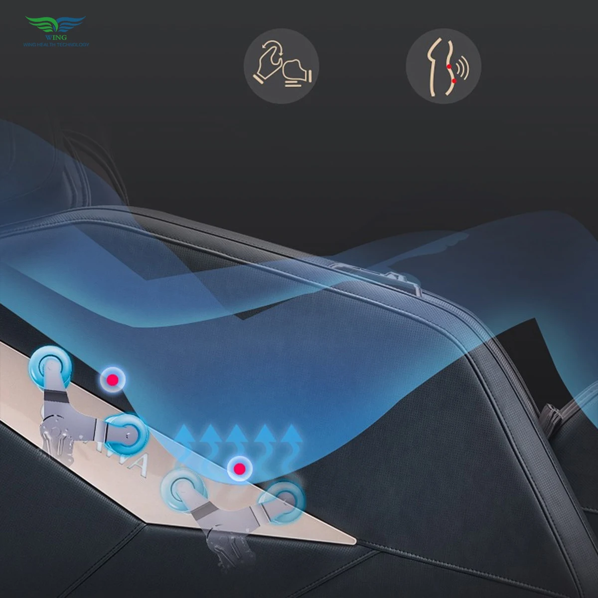 Large Luxury 4D Massage Chair Zero Gravity SL Track Smart Body Detection Full Body Shiatsu Recliner Foot Roller Massage chair