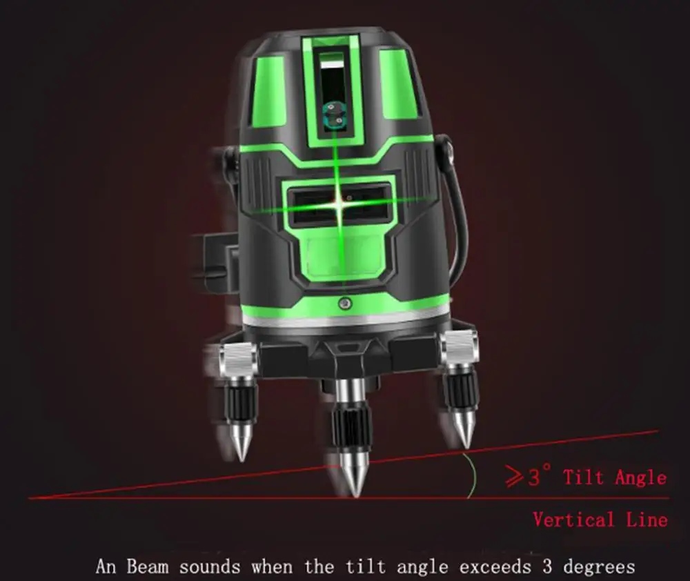 3 Lines Auto Laser Level 360 Rotating Rotary Self Leveling Tool