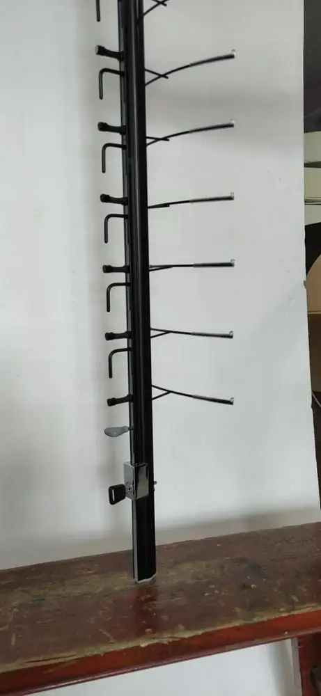 wall mounted glasses display rods