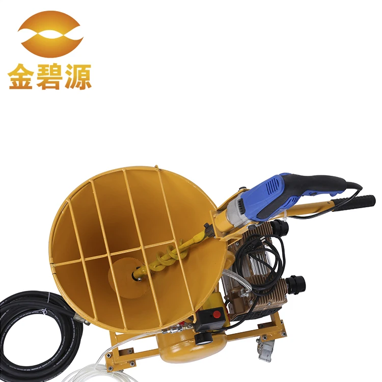 Spraying and grouting machine for chemical coating