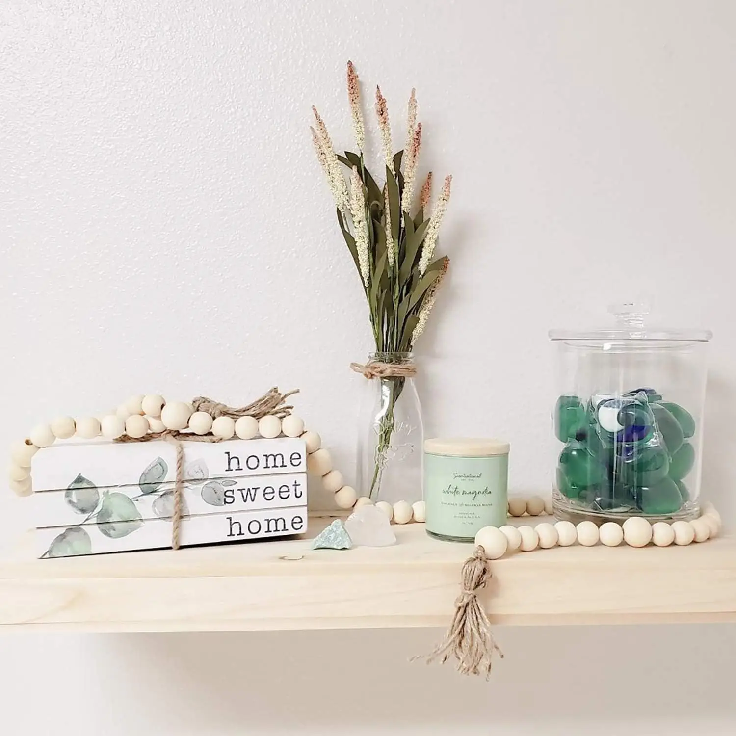 600 Pack 16mm Natural Wood Beads Unfinished Round Wooden Loose Beads Wood Spacer Beads for Craft Making