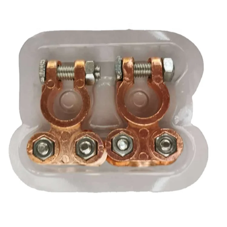 
Battery terminal Clamp Connector with cover Positive &Negative copper plated 