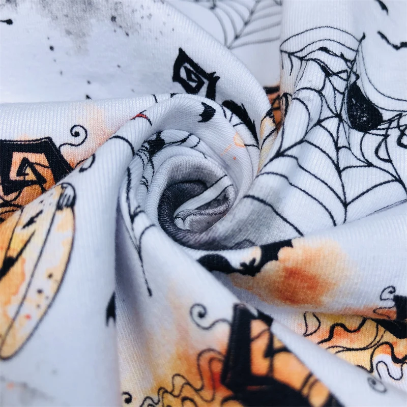 Attractive Price Wholesale Digital Printed Organic Multi Colors 95% Cotton 5% Spandex Cotton Lycra Fabric For Baby