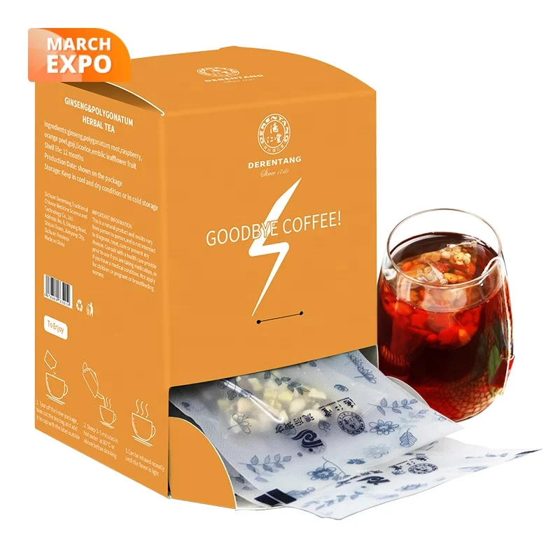 
Wholesale Flavor Tea Ginseng and Polygonatum Herbal Tea with Chinese Natural Herb 