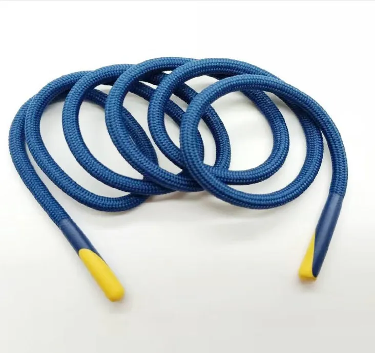 Telephones & Accessories Polyester Soft Cord Custom 3mm Round Hoodie With Dripping Silicone Tips DrawstringTelephone Cords