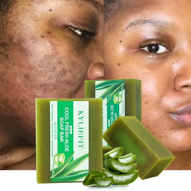 Wholesale Beauty Products Natural Aloe Vera Soaps Body Bathing Handmade Soap For Acne