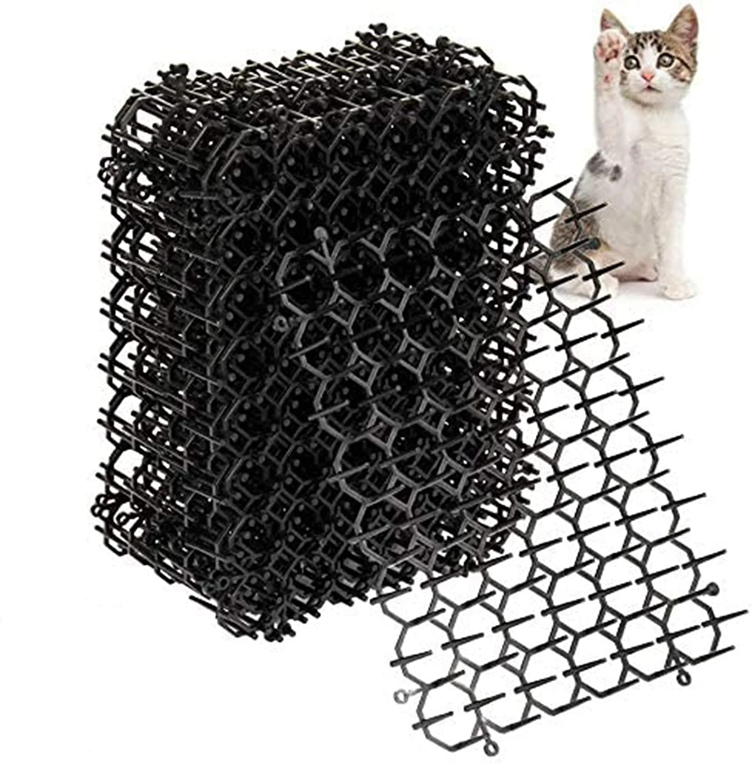 Outdoor Scat Cat Spikes Mat Plastic Prickle Anti Dog Deterrent Spiky Mat