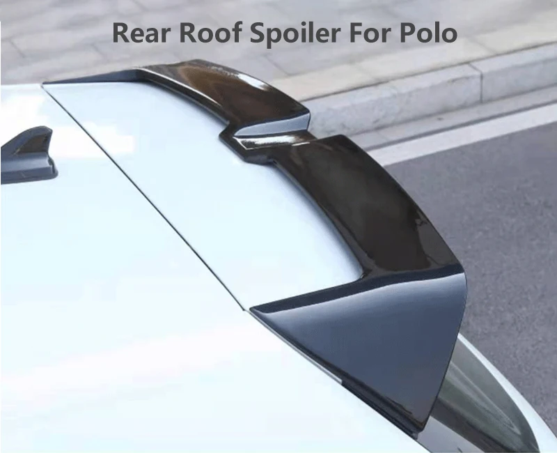 China Changzhou Factory DADAO Manufacture ABS Glossy Rear Wings, Carbon Fiber Rear Spoiler Wings For VW Polo 2011-2018