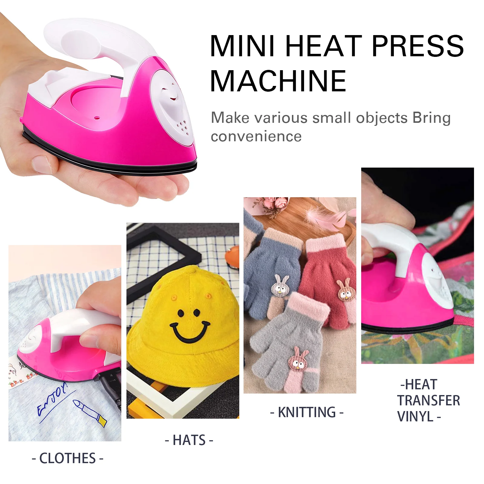  Мини-тепловая прессовочная машина для футболки обуви и головных уборов небольшой теплопроводная поливинилхлоридная проектов Зарядная база аксессуары ванной комнаты