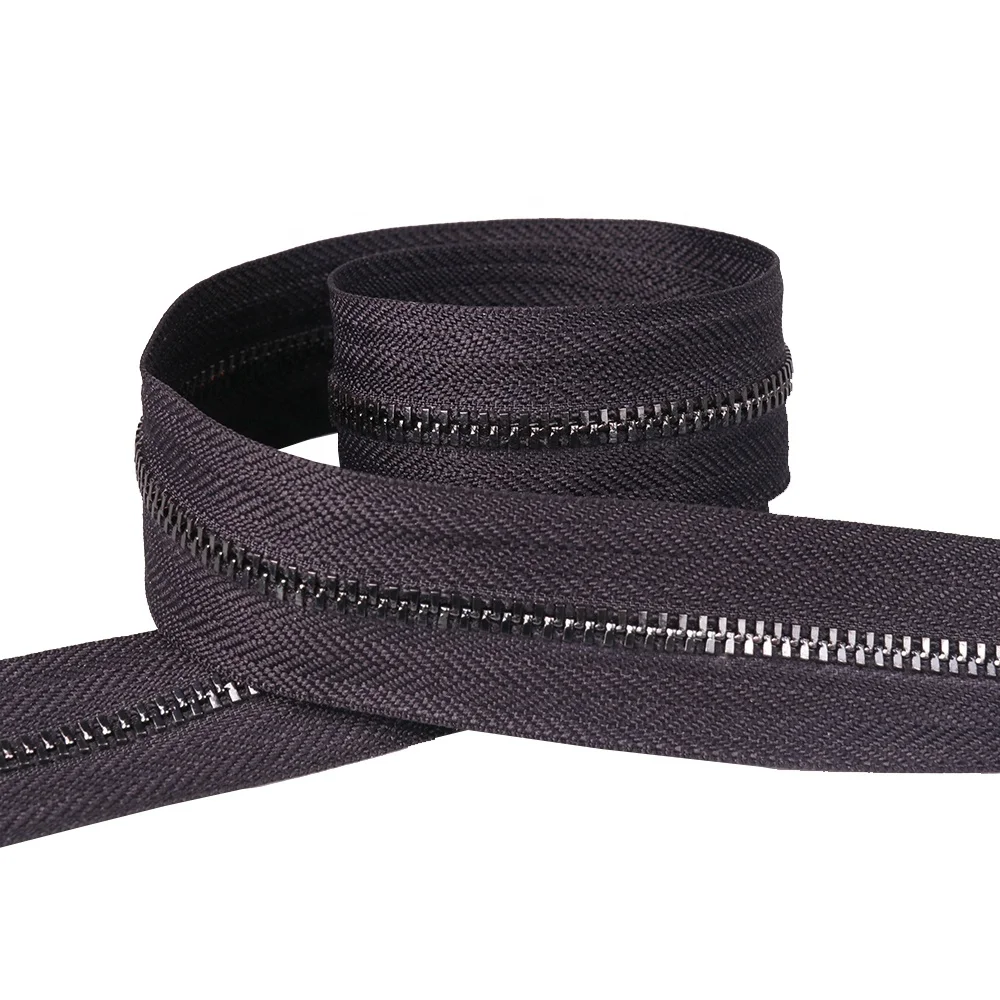
YUANXING Factory Custom Order Accept Gun Metal Zipper Roll Antique Copper Zipper 5# Zipper Metal Jeans 20 cm 