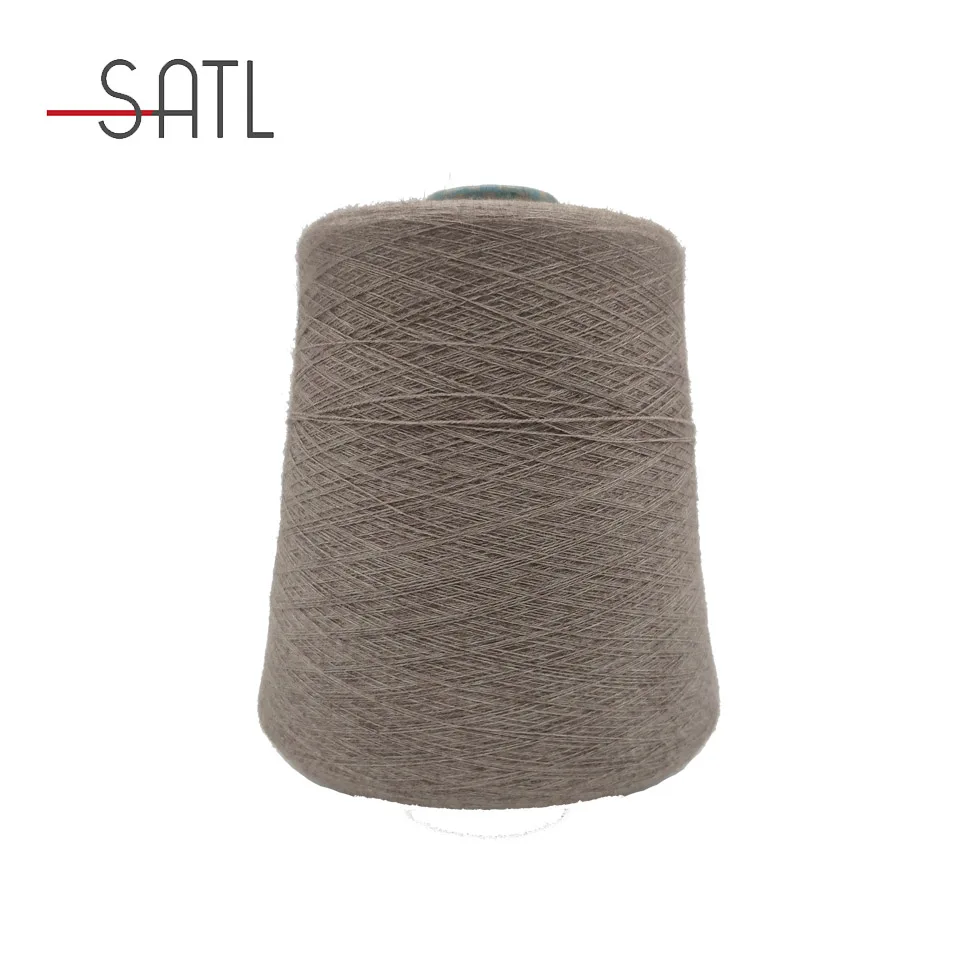 Factory Wholesale 48NM/2 65% Cotton 35% Polyester Blended Core Spun Yarn For Knitting With Good Elasticity
